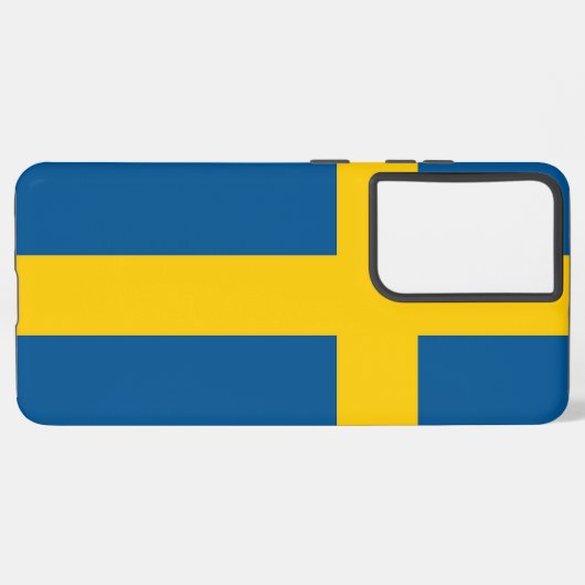 Samsung Galaxy S21 Ultra Hoesje Zweden vlag (Linkerkant)
