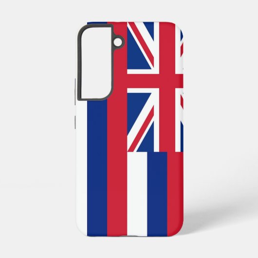 Samsung Galaxy S22 Case Flag of Hawaii Samsung Galaxy Hoesje (Achterkant)