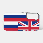 Samsung Galaxy S22 Case Flag of Hawaii Samsung Galaxy Hoesje (Achterkant horizontaal)