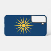 Samsung Galaxy S22 Case Flag of Macedonia Hoesje (Achterkant horizontaal)