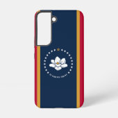 Samsung Galaxy S22 Case Flag of Mississippi Samsung Galaxy Hoesje (Achterkant)