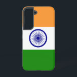 Samsung Galaxy S22 Hoesje<br><div class="desc">Voeg een vleugje Indian Pride toe aan je Samsung Galaxy S22 met onze exclusieve cover met de Indiase vlag! Deze cover, die met zorgvuldige aandacht voor detail is gemaakt, viert het Indiase erfgoed en de culturele rijkdom. Het ontwerp toont trots het iconische driekleurenpatroon van saffraan, wit en groen, met de...</div>