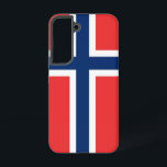 Samsung Galaxy S22 Hoesje<br><div class="desc">Verhoog uw Samsung Galaxy S22 met onze exclusieve telefoonhoes versierd met de gewaagde en iconische vlag van Noorwegen. Deze met precisie en zorg vervaardigde cover beschermt niet alleen uw apparaat, maar viert ook het rijke culturele erfgoed van Noorwegen. Het ontwerp toont het rode, witte en blauwe kruis, dat de geschiedenis...</div>