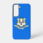 Samsung Galaxy S22 Hoesje Flag of Connecticut, Ver (Achterkant)