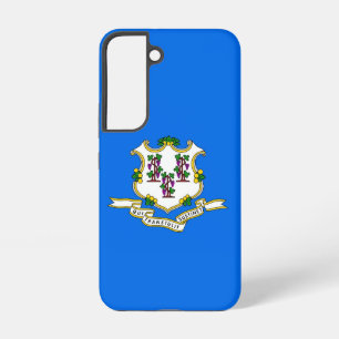 Samsung Galaxy S22 Hoesje Flag of Connecticut, Ver