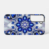 Samsung Galaxy S22 Hoesje met blauw-witte kleuren (Achterkant horizontaal)