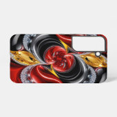 Samsung Galaxy S22 Hoesje met Duitse kleuren (Achterkant horizontaal)