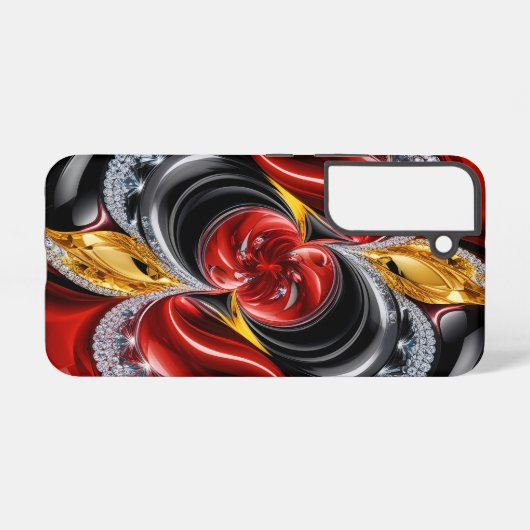 Samsung Galaxy S22 Hoesje met Duitse kleuren (Achterkant horizontaal)