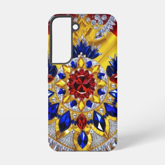 Samsung Galaxy S22 Hoesje met Roemeense kleuren (Achterkant)