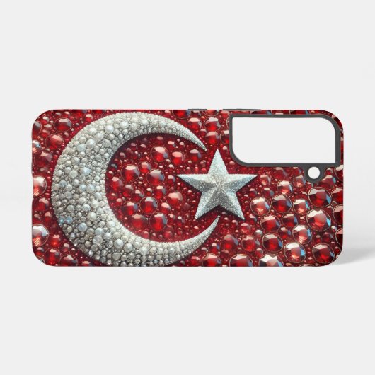 Samsung Galaxy S22 Hoesje met Turkije kleuren (Achterkant horizontaal)