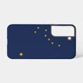 Samsung Galaxy S22 Hoesje Vlag van Alaska, VS (Achterkant horizontaal)