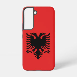 Samsung Galaxy S22 Hoesje vlag van Albanië