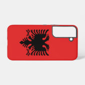 Samsung Galaxy S22 Hoesje vlag van Albanië (Achterkant horizontaal)