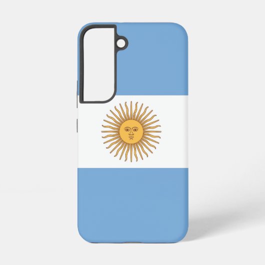 Samsung Galaxy S22 Hoesje Vlag van Argentinië (Achterkant)