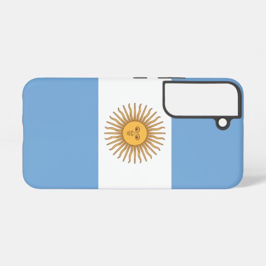 Samsung Galaxy S22 Hoesje Vlag van Argentinië (Achterkant horizontaal)