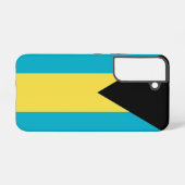 Samsung Galaxy S22 Hoesje Vlag van Bahama's (Achterkant horizontaal)