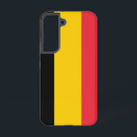 Samsung Galaxy S22 Hoesje Vlag van België<br><div class="desc">Transformeer je Samsung Galaxy S22 met onze exclusieve telefoonhoes met de vlag van België! Deze telefoonhoes is vervaardigd met zorgvuldige aandacht voor detail en toont met trots het iconische ontwerp van de Belgische vlag. De vlag heeft drie verticale strepen in zwart, geel en rood, die de nationale kleuren van het...</div>
