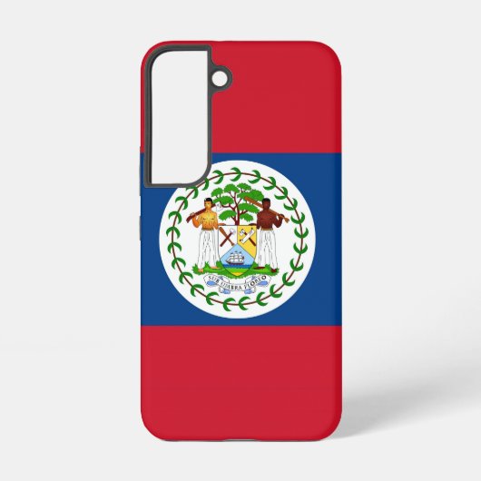 Samsung Galaxy S22 Hoesje Vlag van Belize (Achterkant)