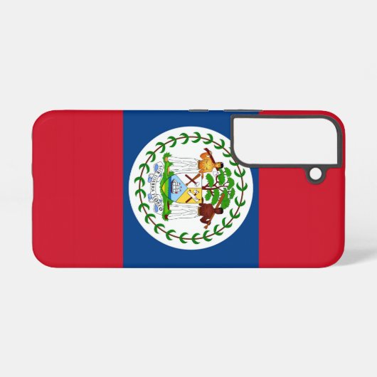 Samsung Galaxy S22 Hoesje Vlag van Belize (Achterkant horizontaal)
