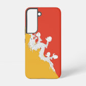 Samsung Galaxy S22 Hoesje Vlag van Bhutan (Achterkant)