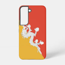 Samsung Galaxy S22 Hoesje Vlag van Bhutan