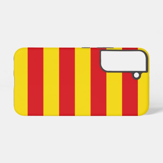 Samsung Galaxy S22 Hoesje Vlag van Catalonië (Achterkant horizontaal)