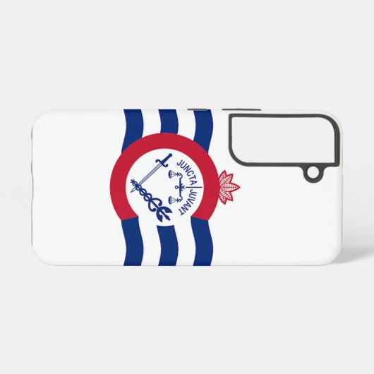 Samsung Galaxy S22 Hoesje Vlag van Cincinnati (Achterkant horizontaal)