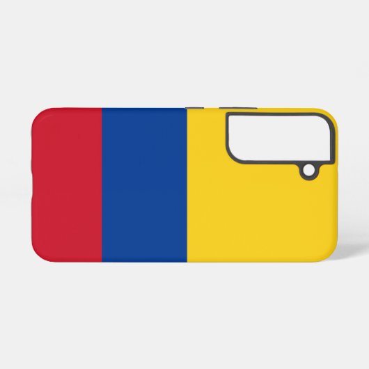 Samsung Galaxy S22 Hoesje Vlag van Colombia (Achterkant horizontaal)