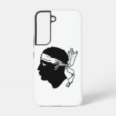 Samsung Galaxy S22 Hoesje Vlag van Corsica (Achterkant)
