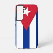 Samsung Galaxy S22 Hoesje Vlag van Cuba (Achterkant)