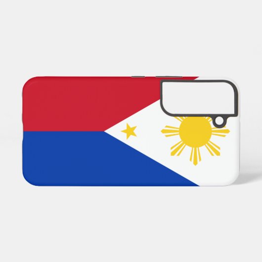 Samsung Galaxy S22 Hoesje Vlag van de Filipijnen (Achterkant horizontaal)