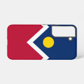 Samsung Galaxy S22-Hoesje vlag van Denver City Samsung Galaxy Hoesje (Achterkant horizontaal)