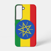 Samsung Galaxy S22 Hoesje Vlag van Ethiopië (Achterkant)