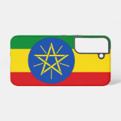 Samsung Galaxy S22 Hoesje Vlag van Ethiopië (Achterkant horizontaal)