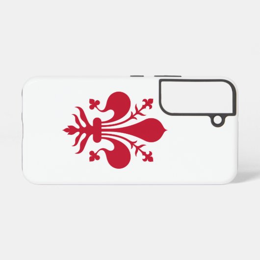 Samsung Galaxy S22 Hoesje Vlag van Florence (Achterkant horizontaal)