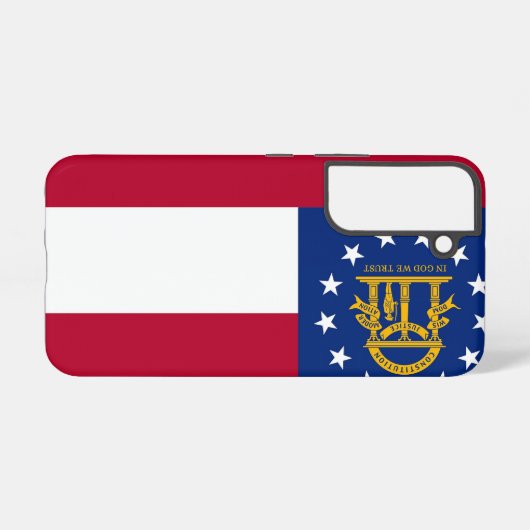 Samsung Galaxy S22 Hoesje Vlag van Georgië (Achterkant horizontaal)