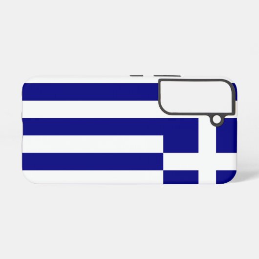 Samsung Galaxy S22 Hoesje Vlag van Griekenland (Achterkant horizontaal)