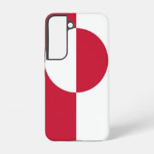 Samsung Galaxy S22 Hoesje Vlag van Groenland (Achterkant)