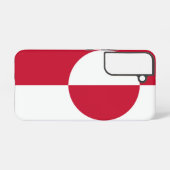 Samsung Galaxy S22 Hoesje Vlag van Groenland (Achterkant horizontaal)