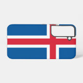Samsung Galaxy S22 Hoesje Vlag van IJsland (Achterkant horizontaal)