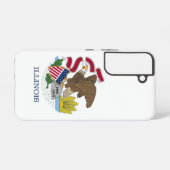 Samsung Galaxy S22 Hoesje Vlag van Illinois (Achterkant horizontaal)