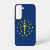 Samsung Galaxy S22 Hoesje Vlag van Indiana (Achterkant)