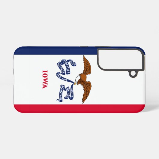 Samsung Galaxy S22 Hoesje Vlag van Iowa