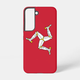 Samsung Galaxy S22 Hoesje Vlag van Isle of Man