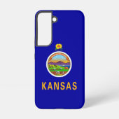 Samsung Galaxy S22 Hoesje Vlag van Kansas (Achterkant)