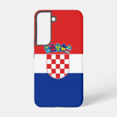 Samsung Galaxy S22 Hoesje Vlag van Kroatië (Achterkant)