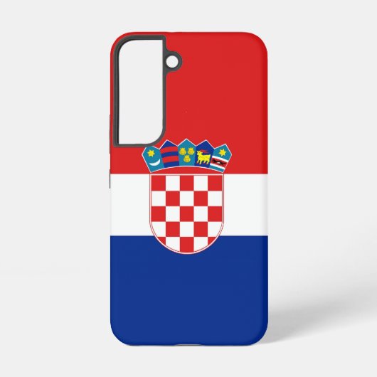 Samsung Galaxy S22 Hoesje Vlag van Kroatië (Achterkant)