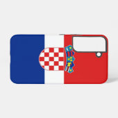 Samsung Galaxy S22 Hoesje Vlag van Kroatië (Achterkant horizontaal)