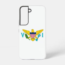 Samsung Galaxy S22 Hoesje Vlag van Maagdeneilanden