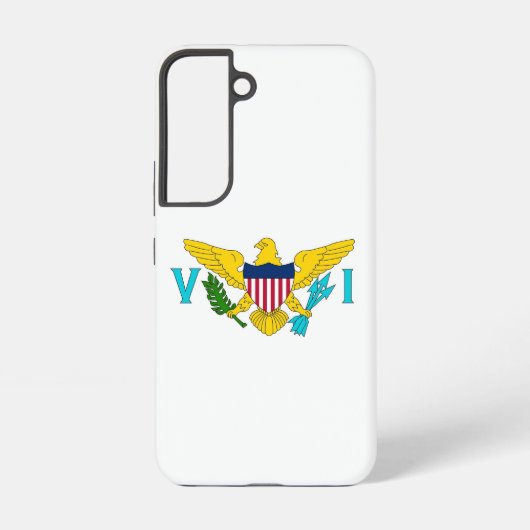 Samsung Galaxy S22 Hoesje Vlag van Maagdeneilanden (Achterkant)